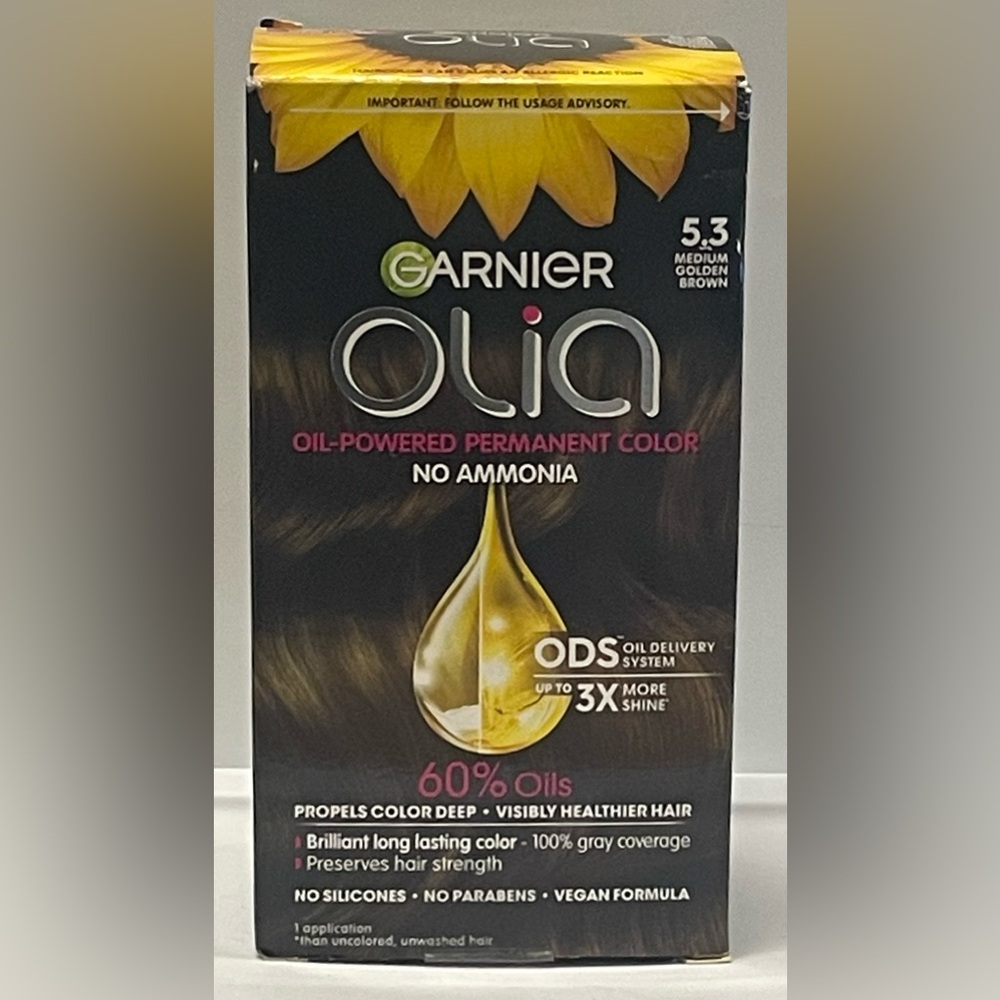 ✴️2/$13✴️ Garnier Olia Hair Color- #5.3 Medium Golden Brown